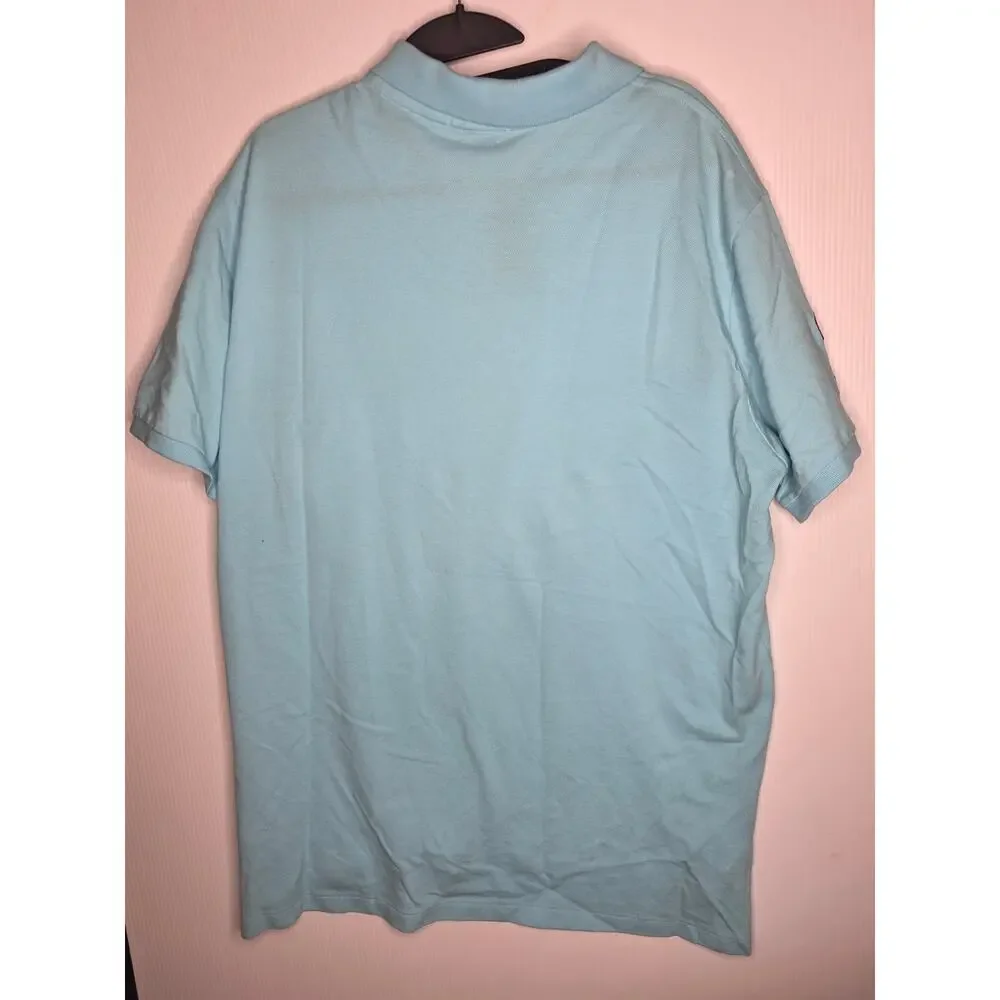 Polo Ralph Lauren Size XL Light Blue Custom Fit Polo Shirt Big Pony Number 3